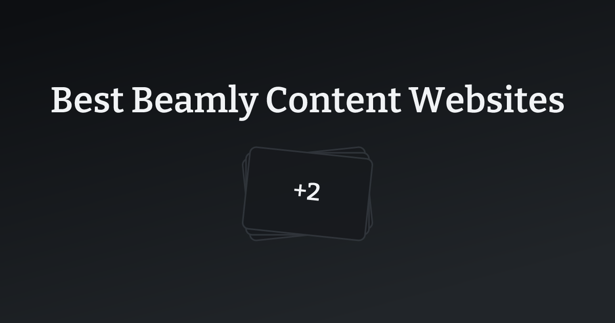 Best Beamly Content Websites with count