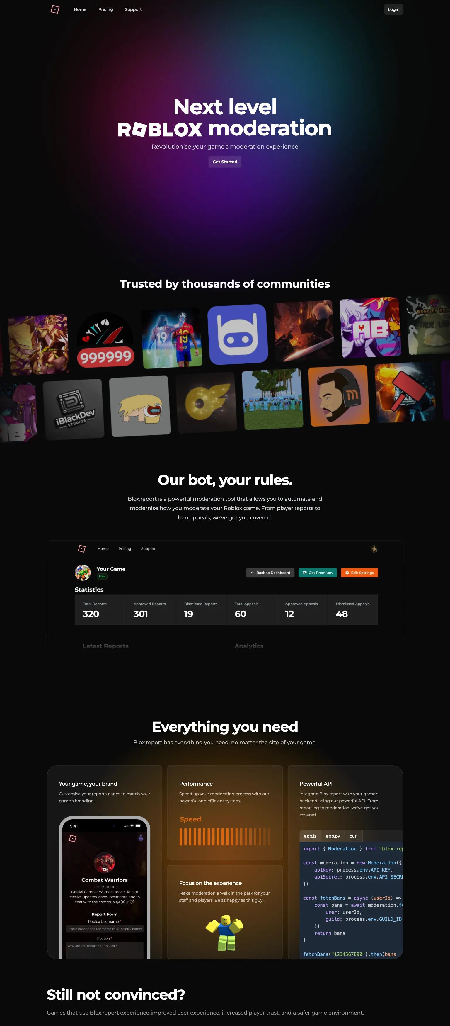 Blox.report screenshot