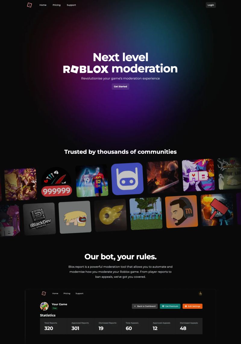 Blox.report screenshot