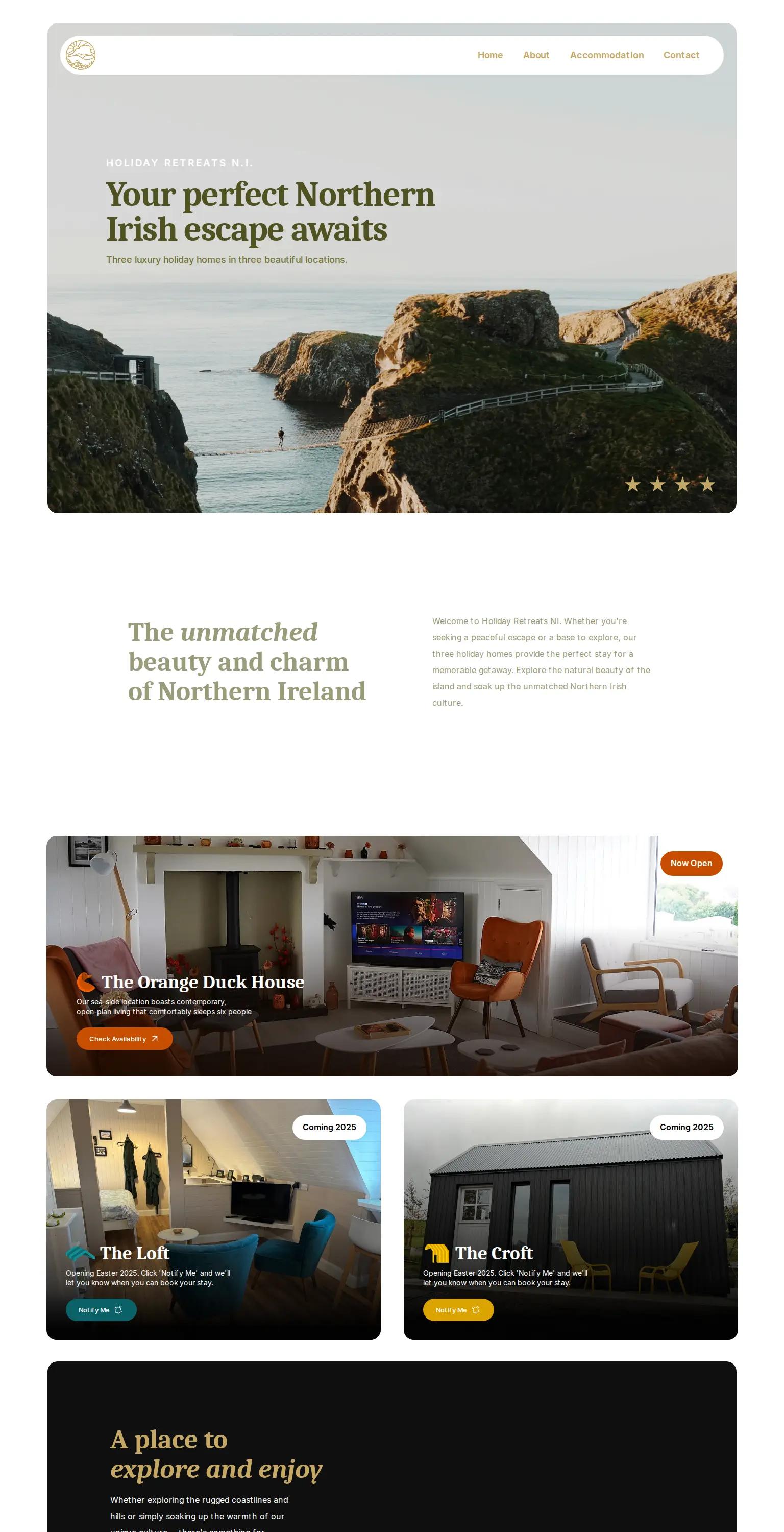Holiday Retreats NI screenshot