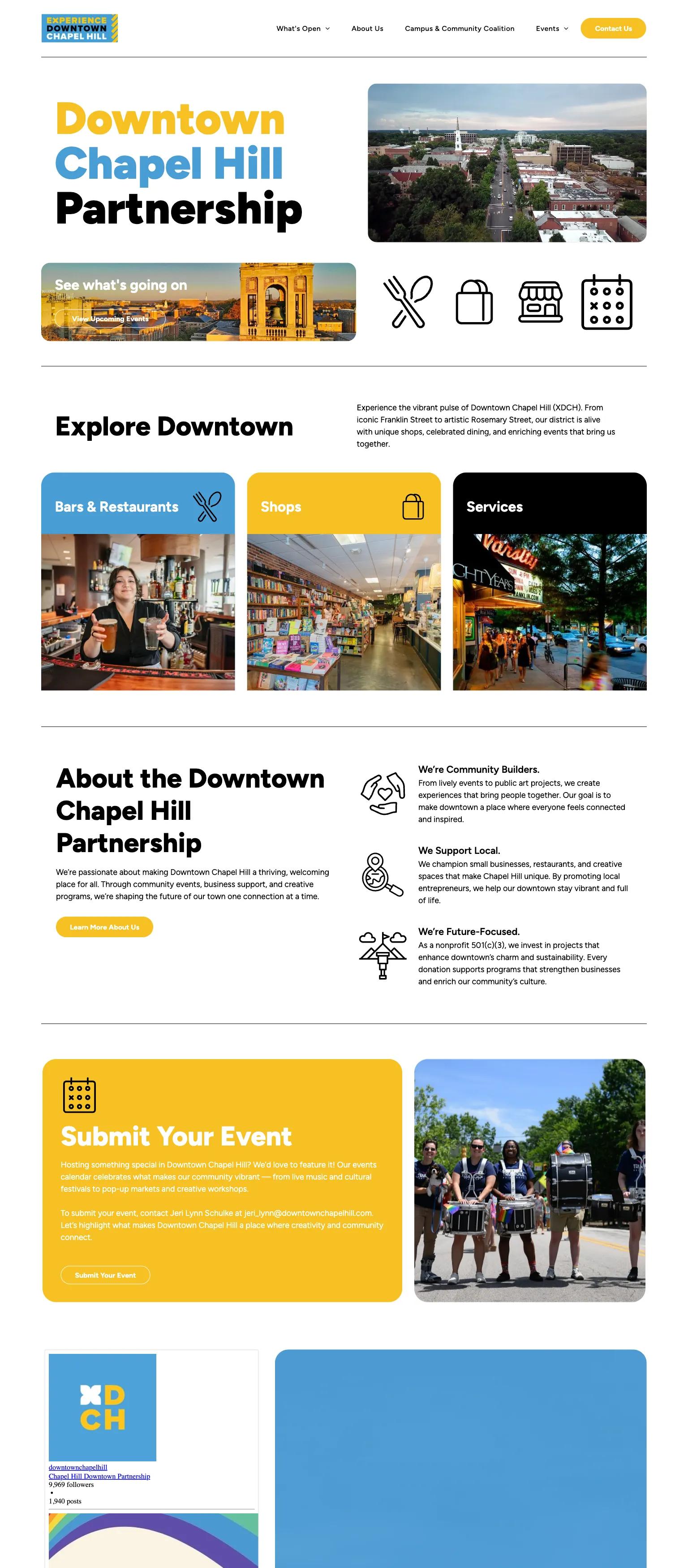 Downtown Chapel Hill Partnership screenshot