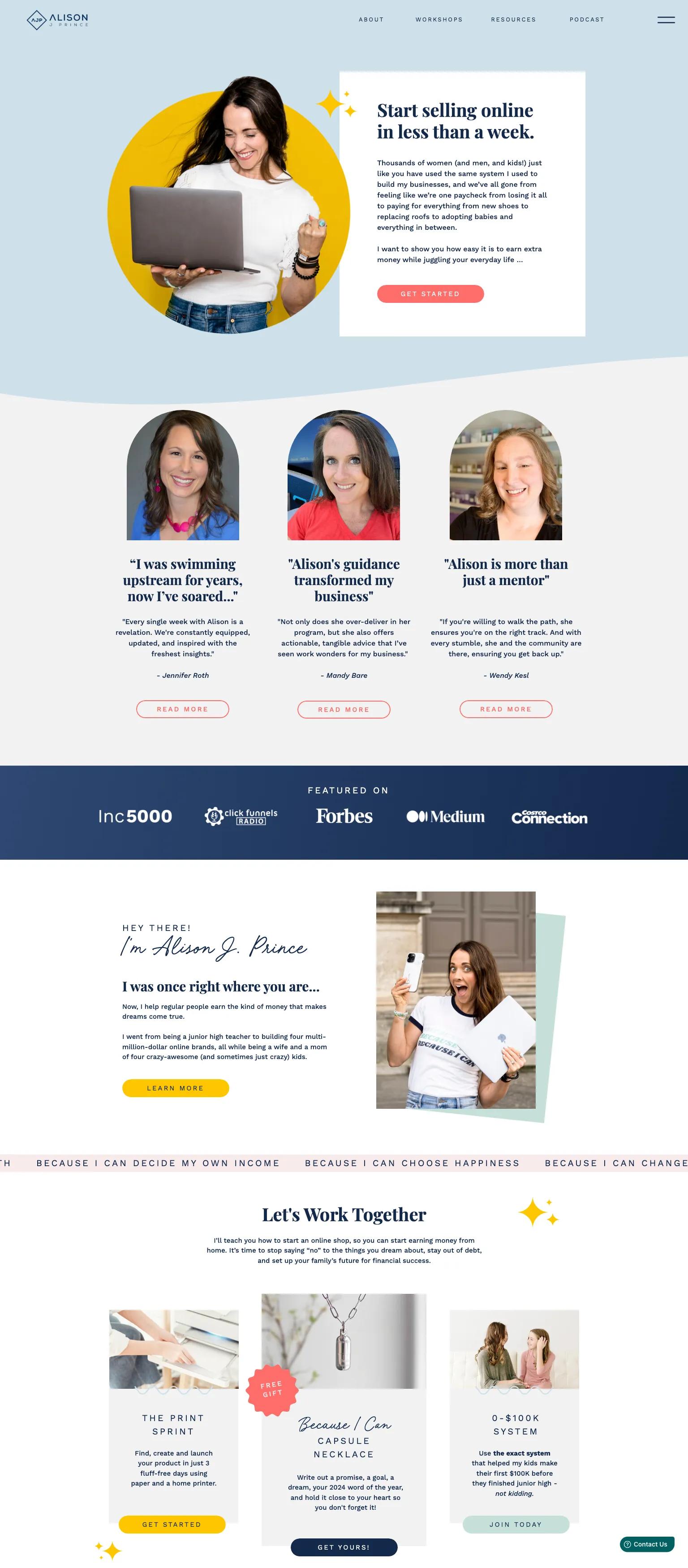 Alison J Prince screenshot