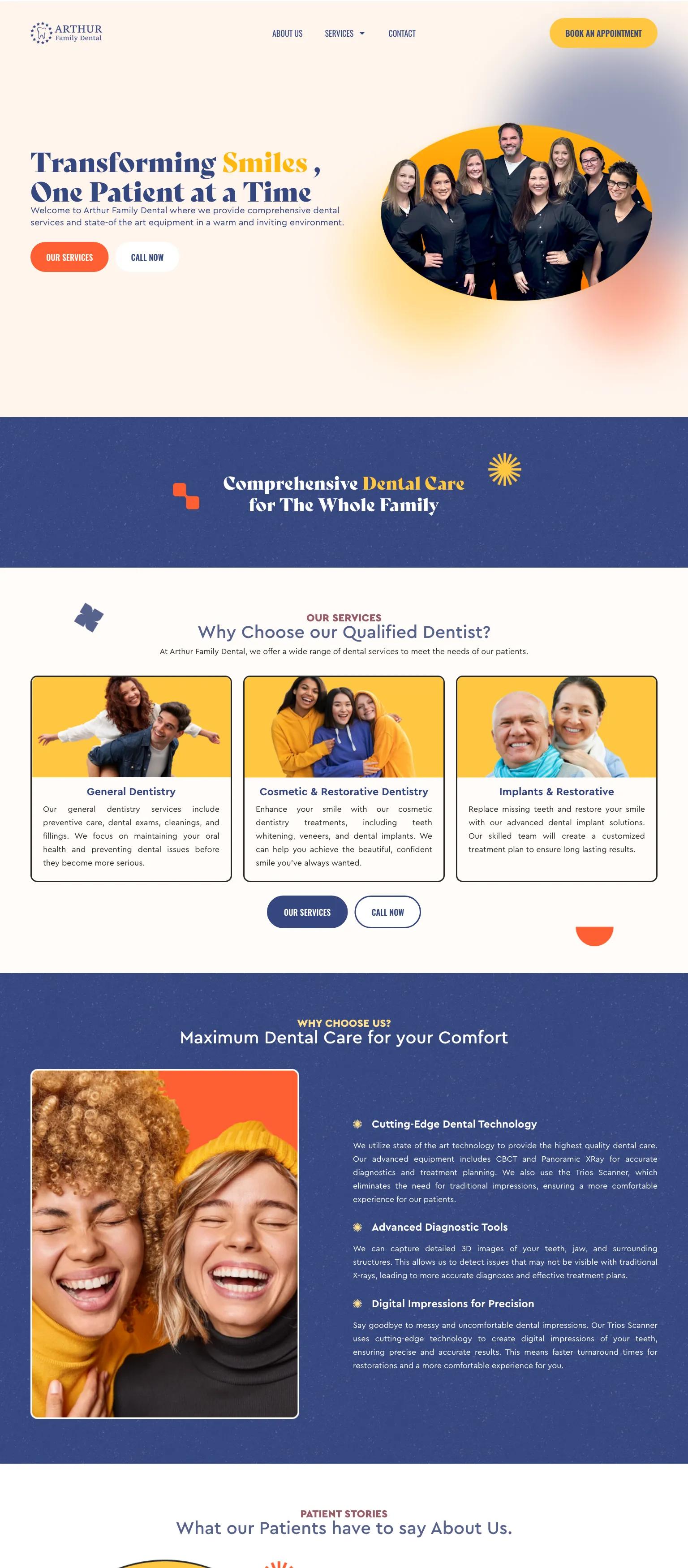 Arthur Family Dental screenshot