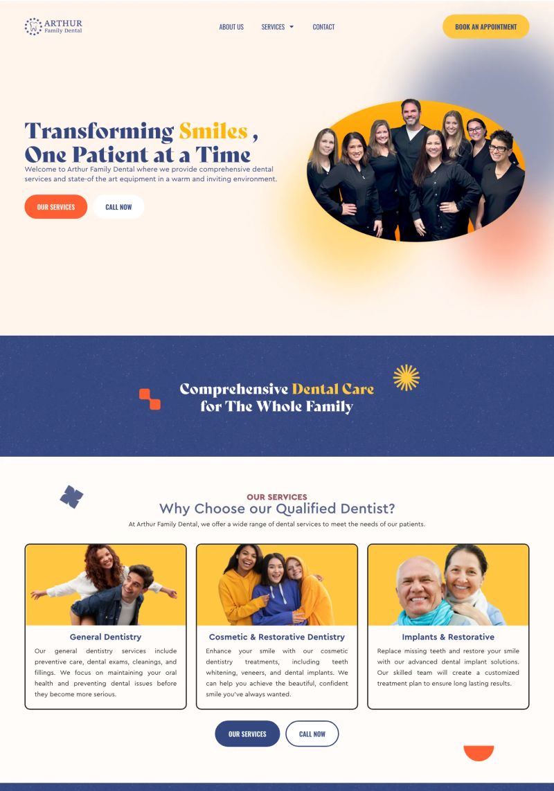 Arthur Family Dental screenshot