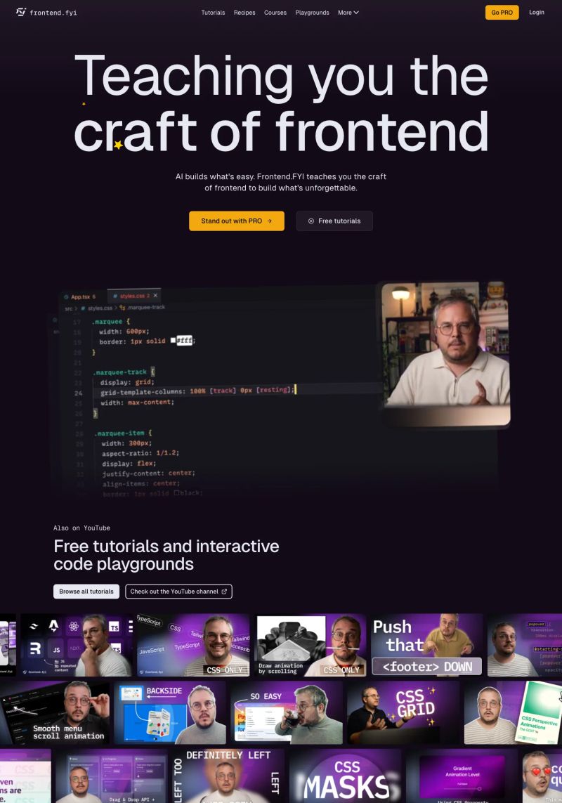 Frontend.FYI screenshot