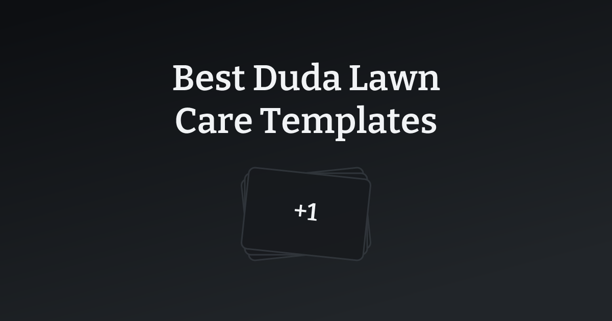 Best Duda Lawn Care Templates with count
