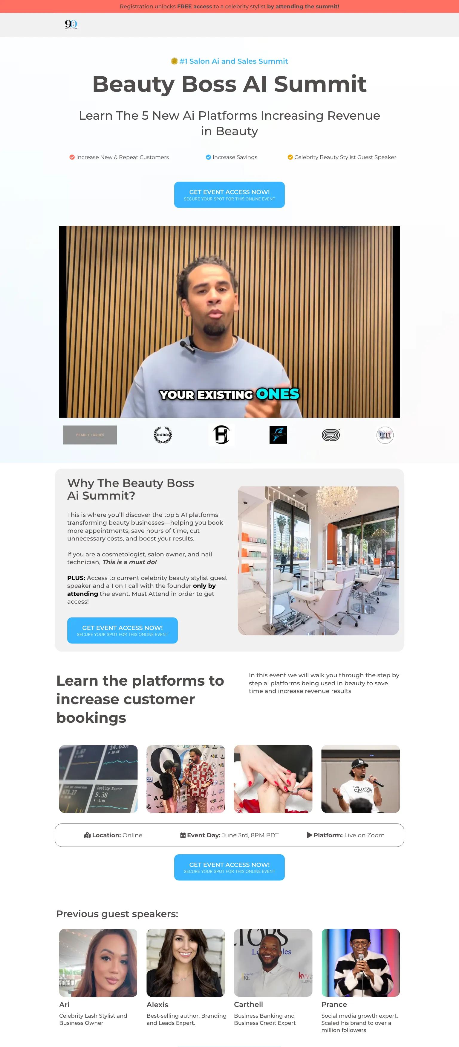 Beauty Boss AI Summit screenshot