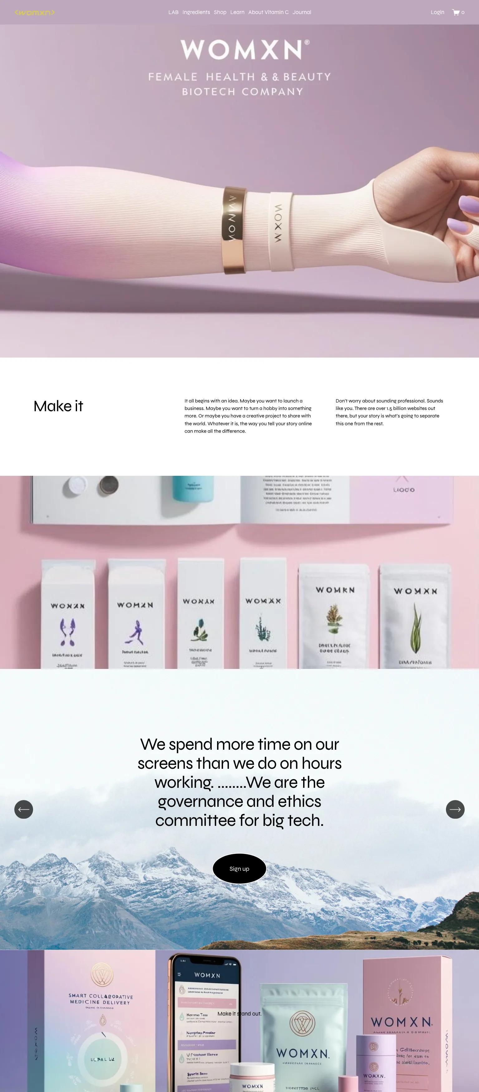 womxn LAB screenshot