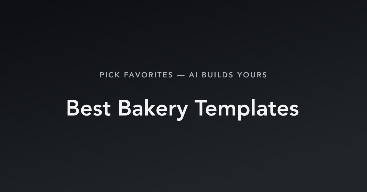Best Bakery Templates with count