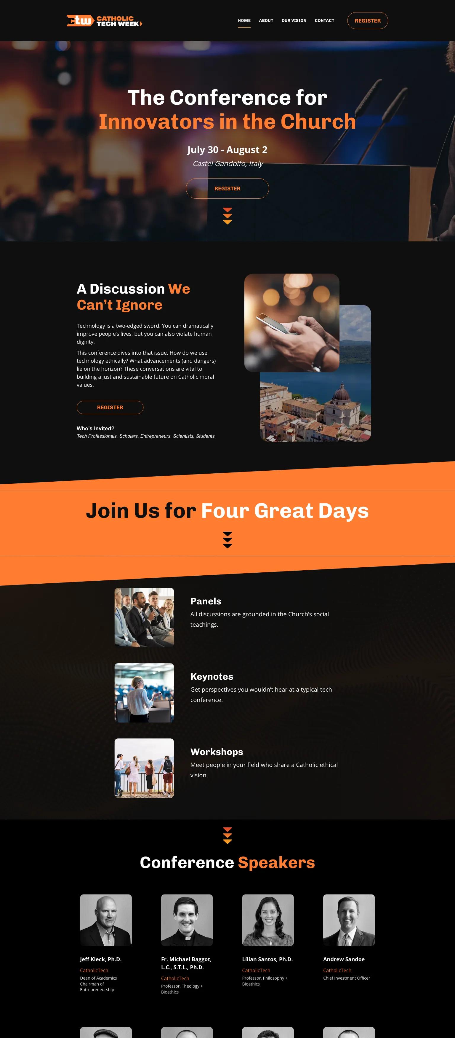 Catholic Tech Week screenshot