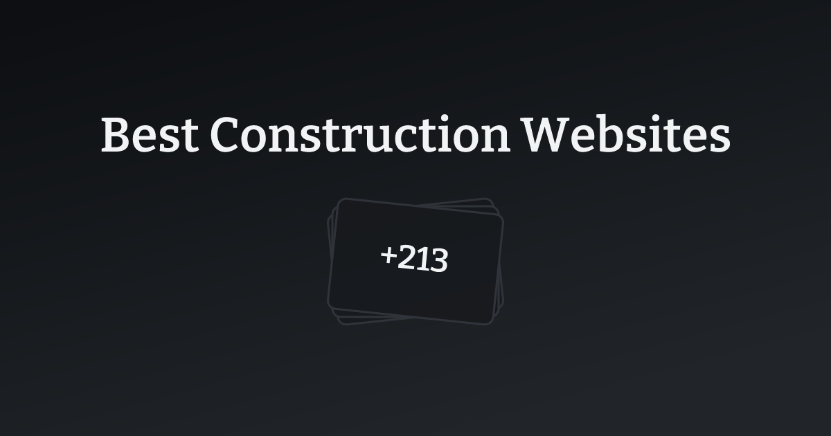 Best Construction Websites with count