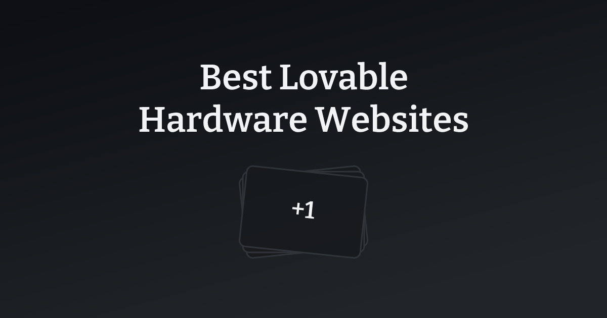 Best Lovable Hardware Websites with count
