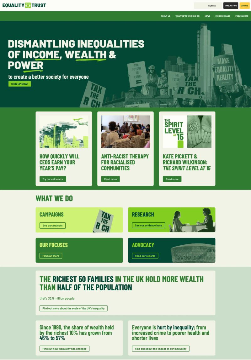 Equality Trust screenshot