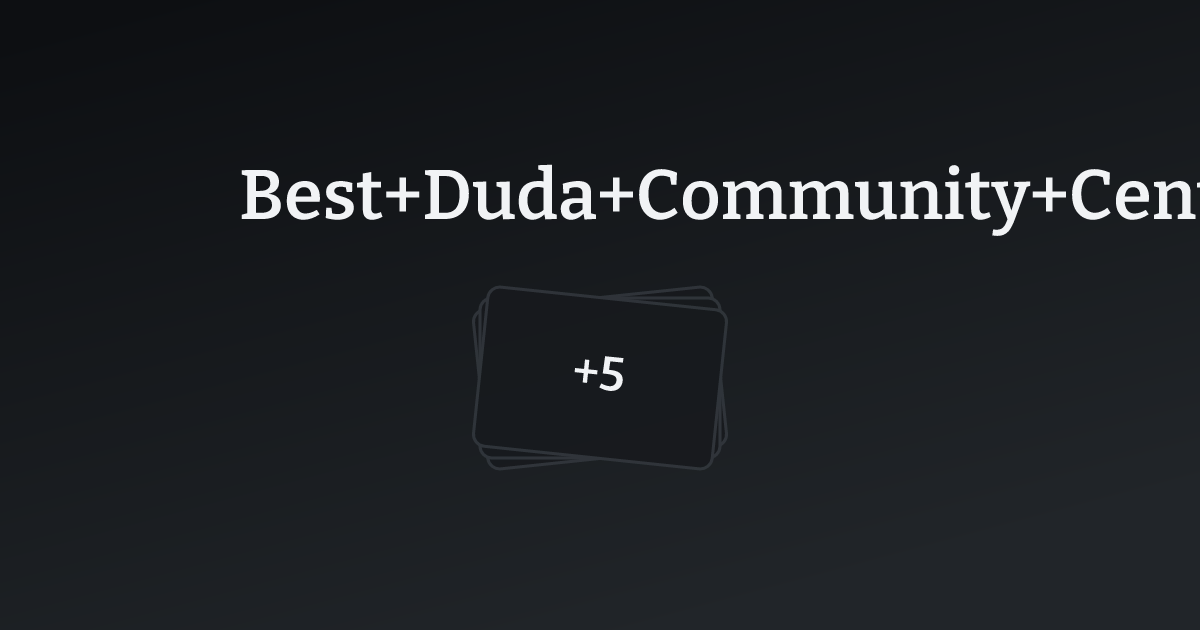 Best Duda Community Center Templates with count