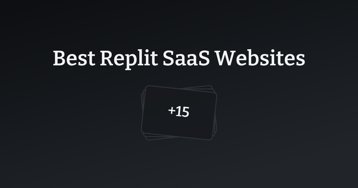 Best Replit Tech Websites with count