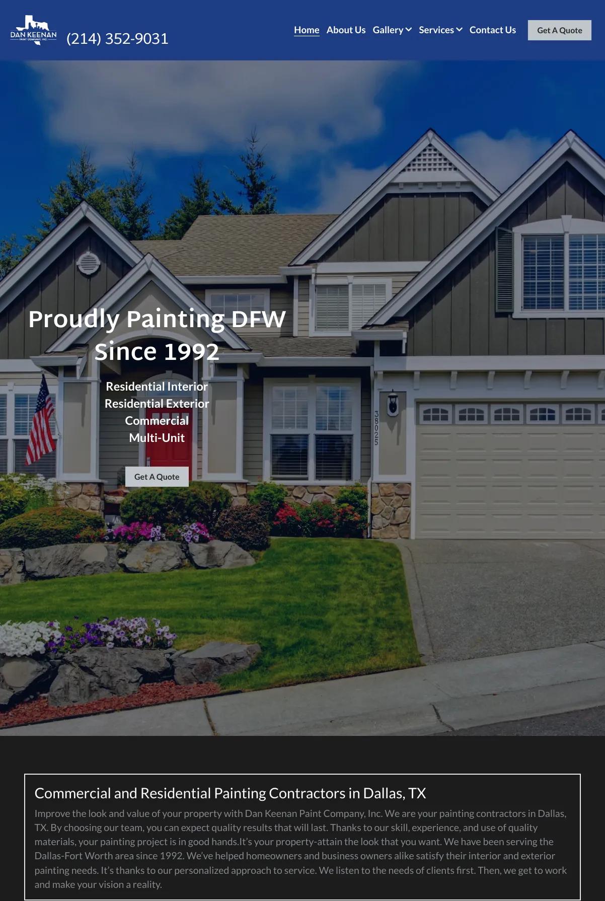 Dan Keenan Paint Co screenshot