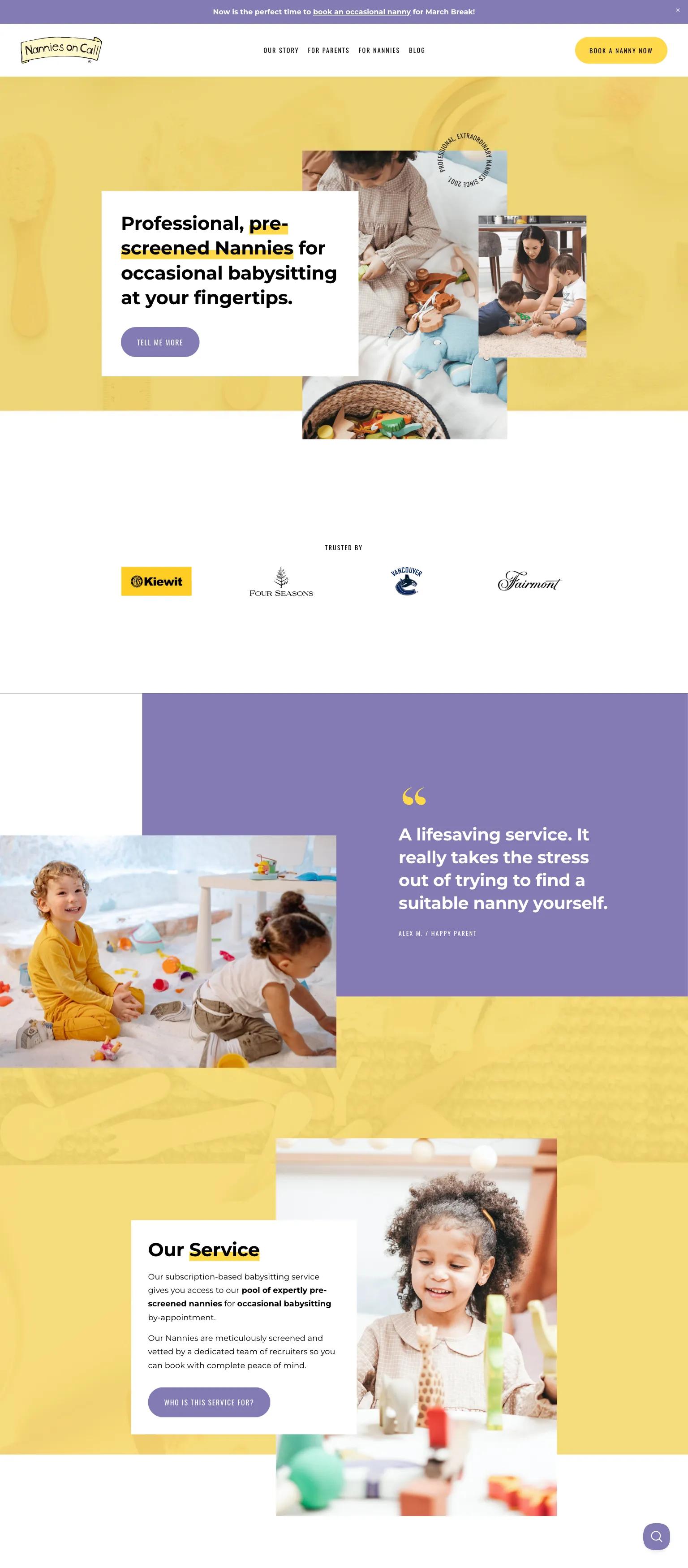 Nannies on Call screenshot