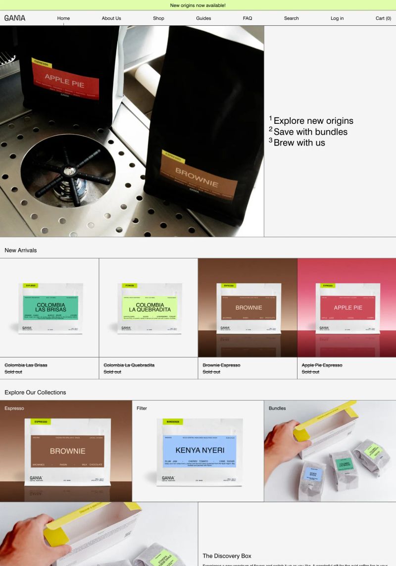 GAMA Coffee screenshot