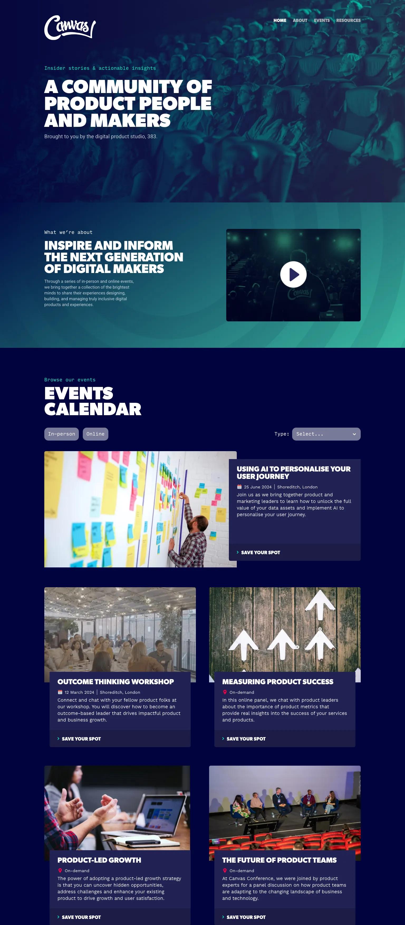 Canvas Conference screenshot