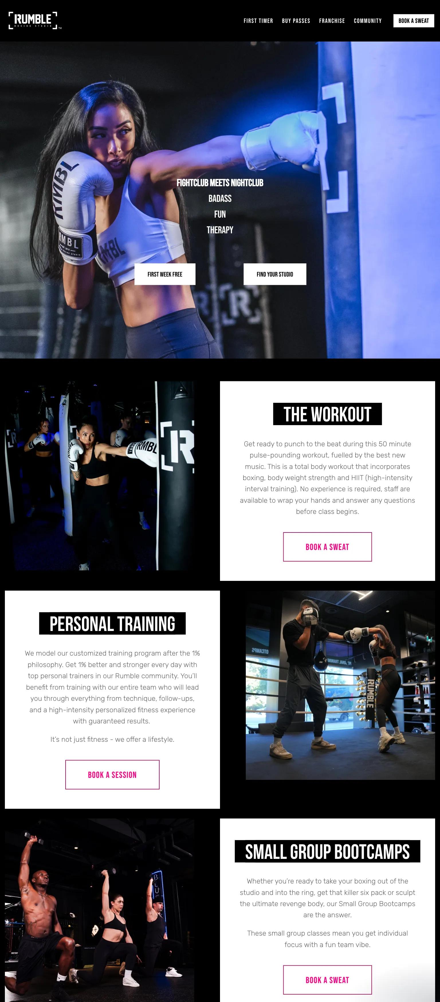 Rumble Boxing Studio screenshot