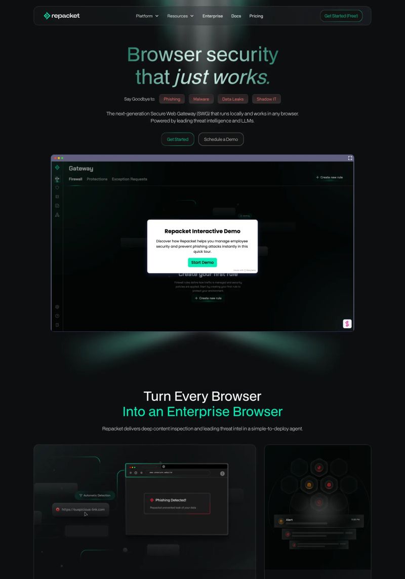 Repacket screenshot