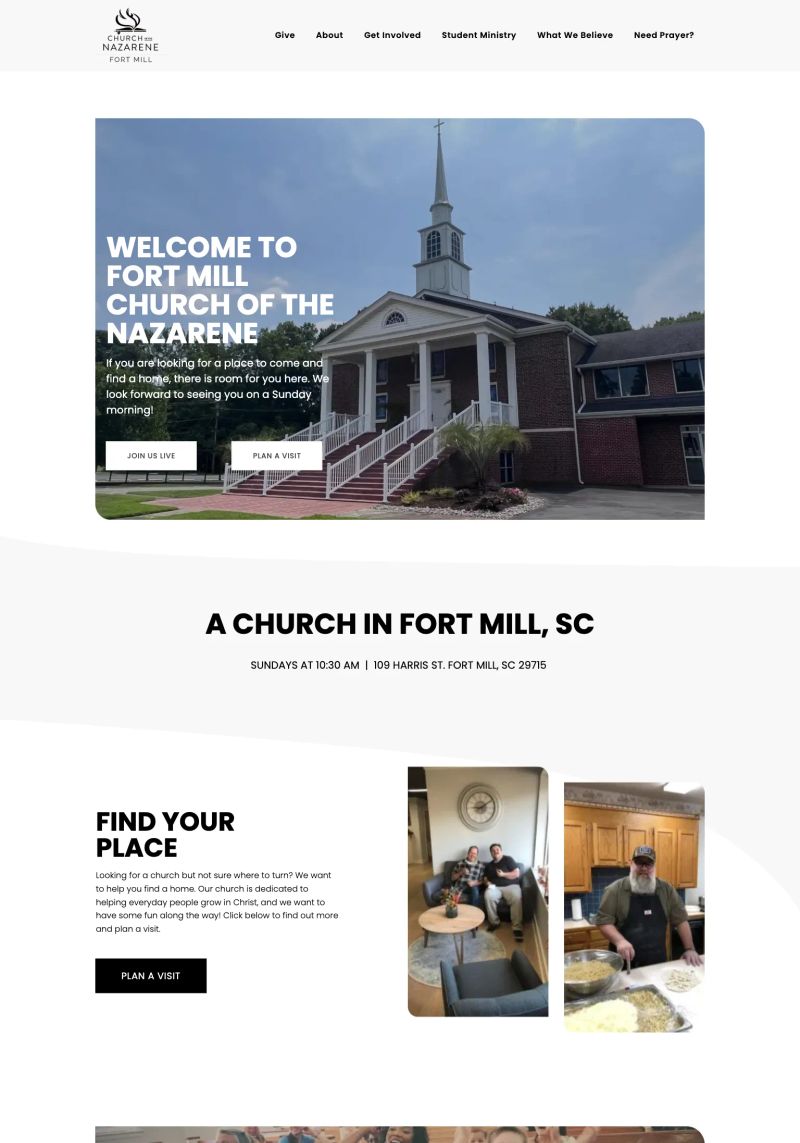 Fort Mill Church of the Nazarene screenshot