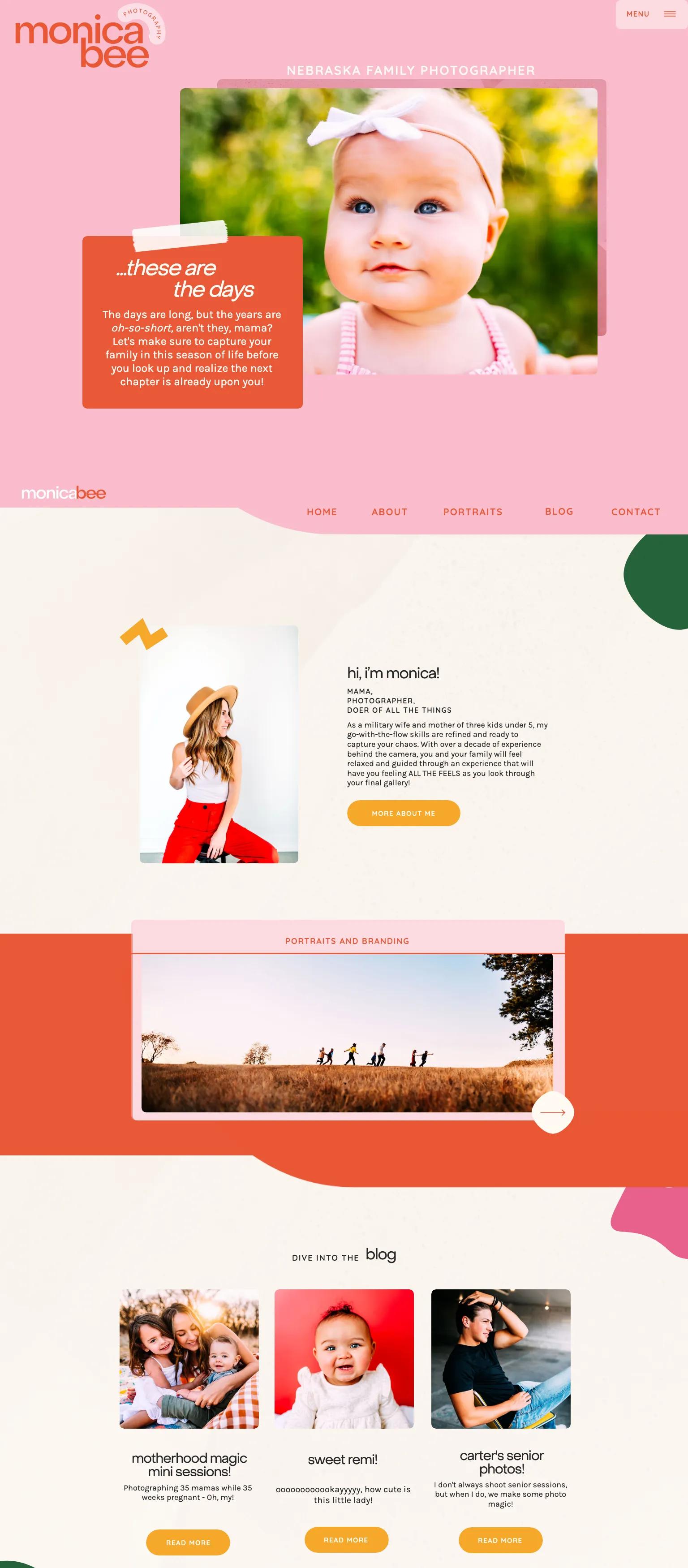 Monica Bee Photography screenshot
