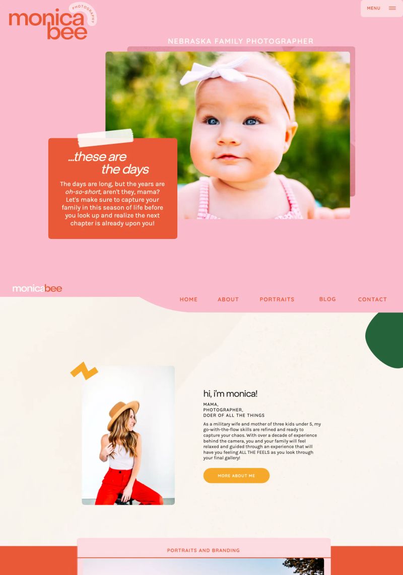 Monica Bee Photography screenshot
