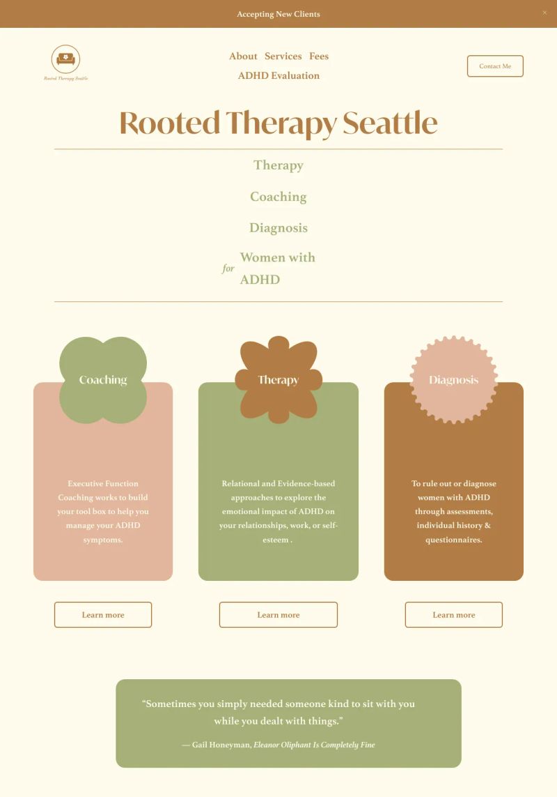 Rooted Therapy Seattle screenshot