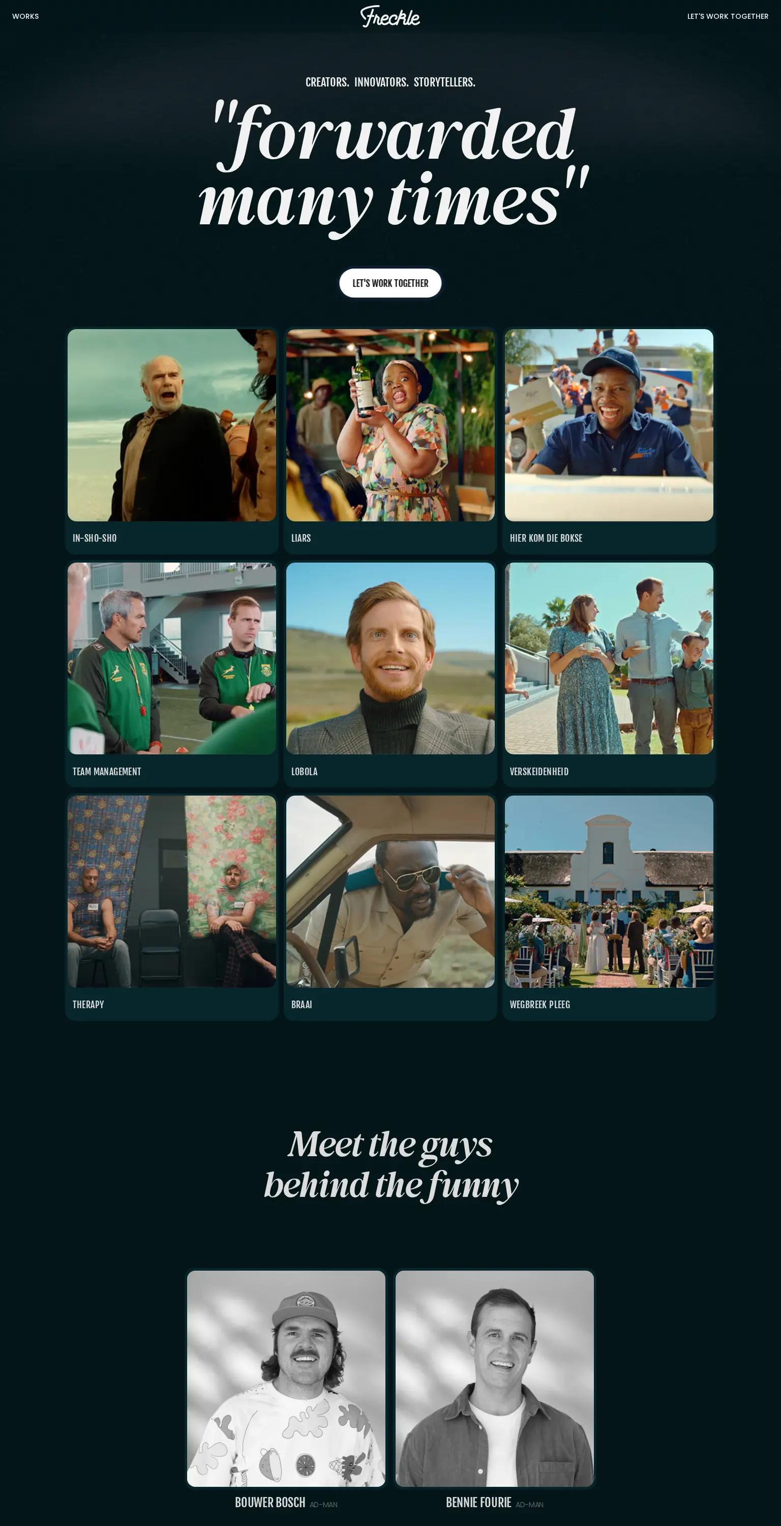 Freckle Agency screenshot