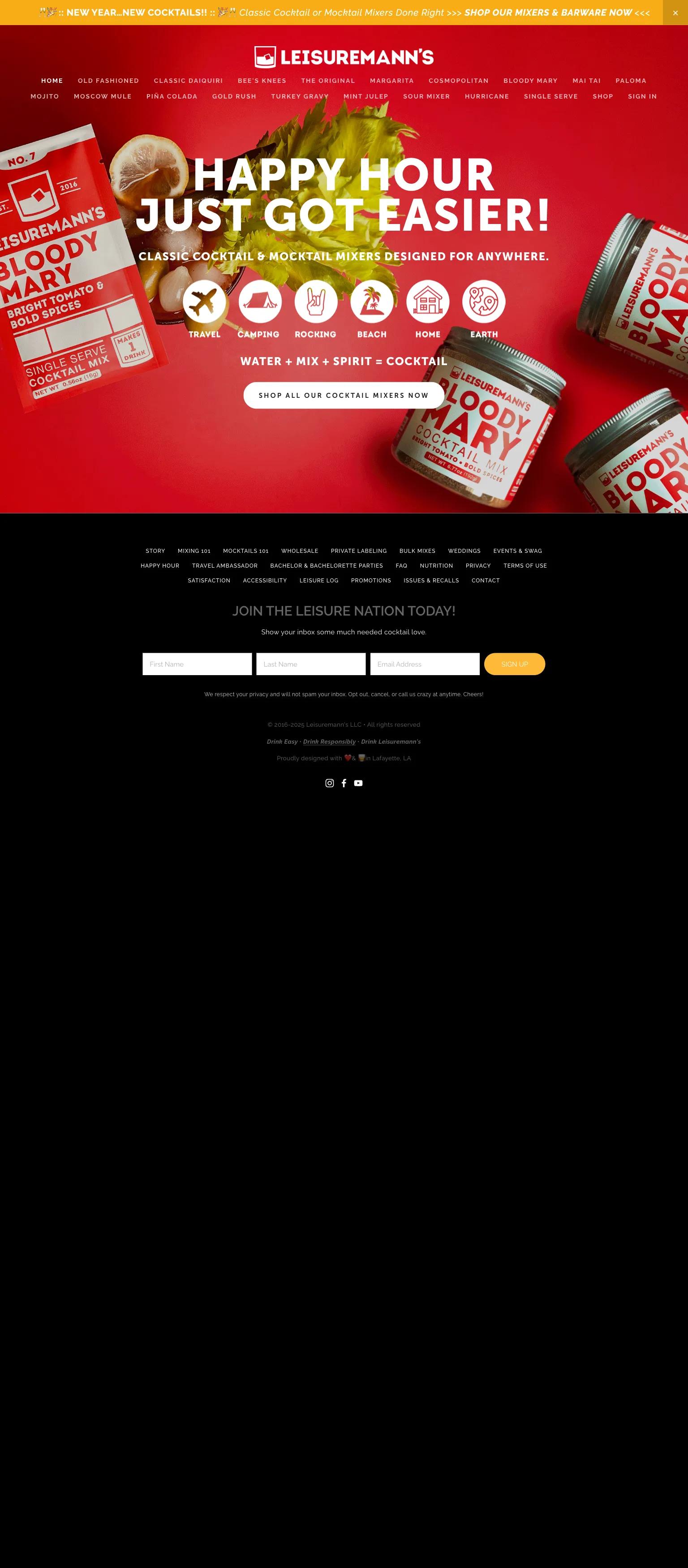 Leisuremann's Cocktail Mixes screenshot