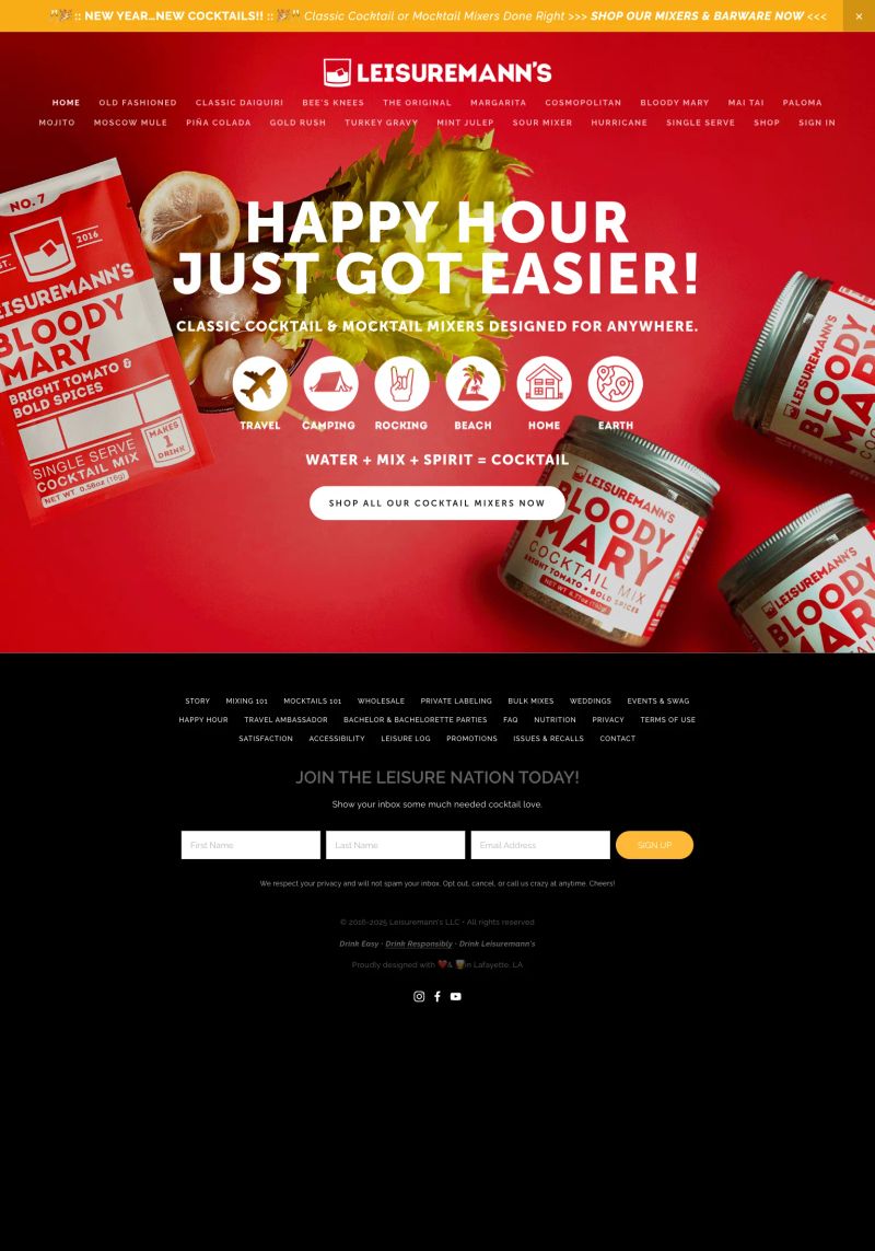 Leisuremann's Cocktail Mixes screenshot