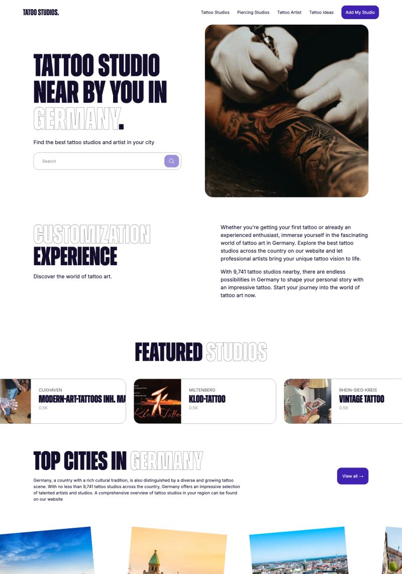 Tattoo Studios screenshot