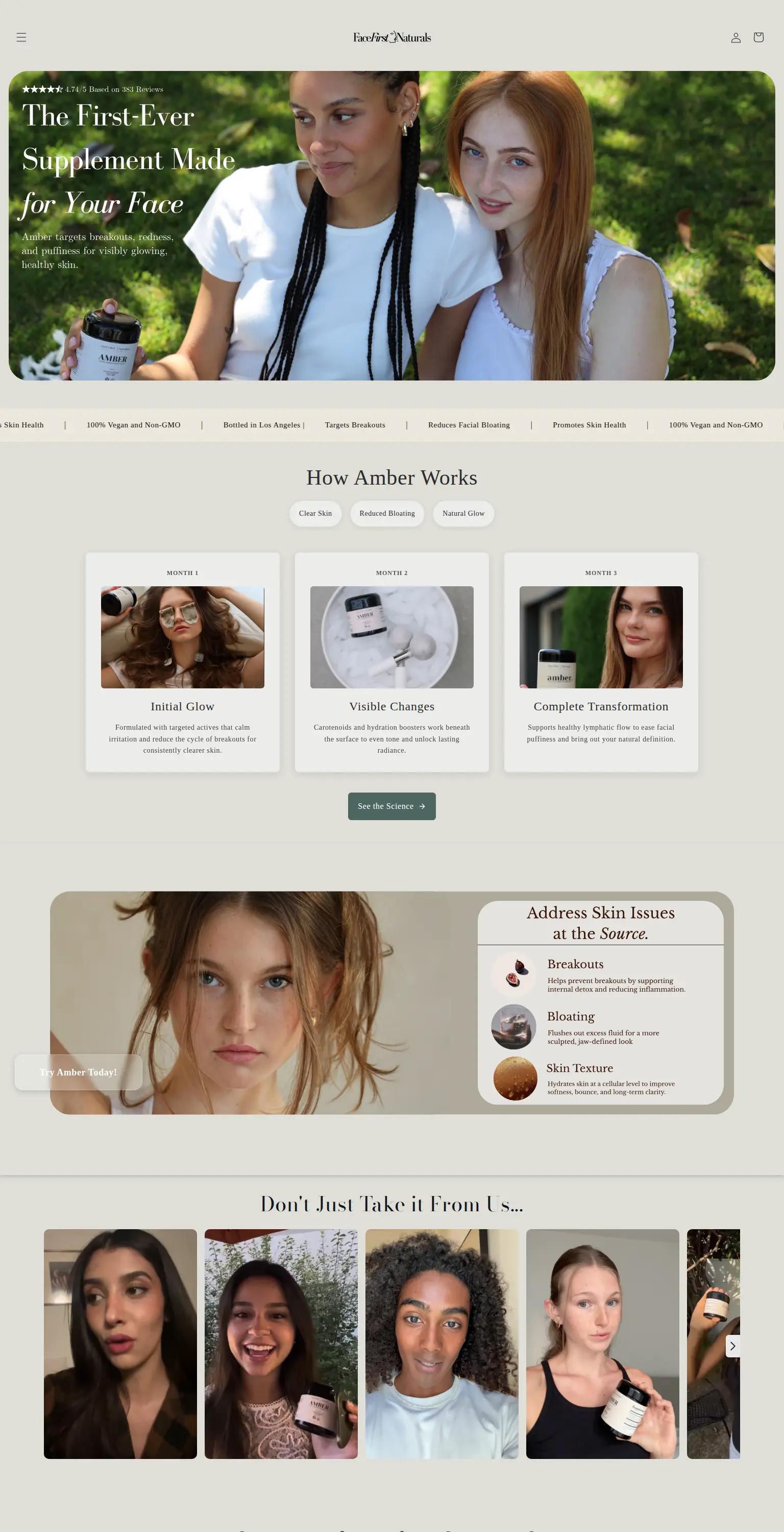 Face First Naturals screenshot
