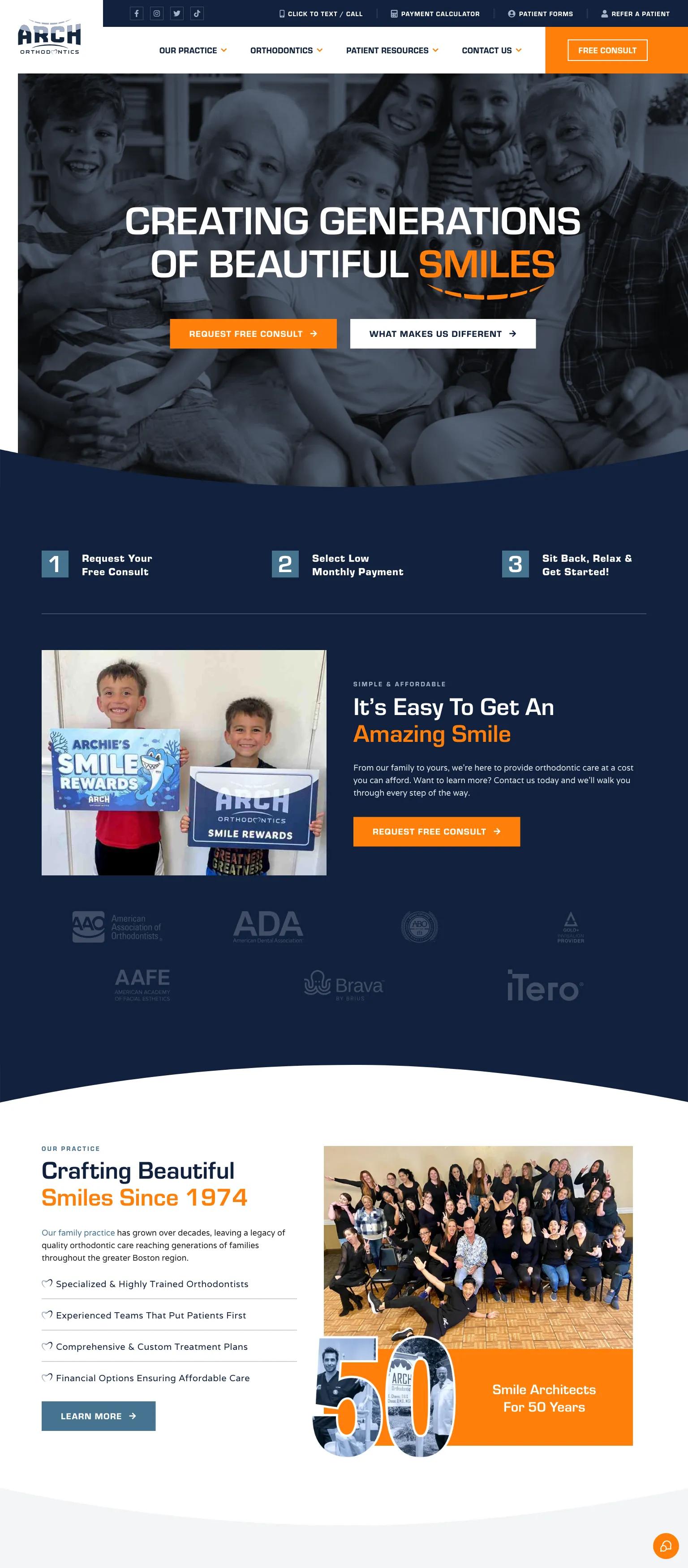 Arch Orthodontics screenshot