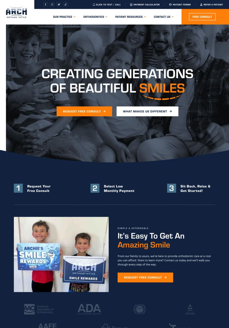 Arch Orthodontics screenshot