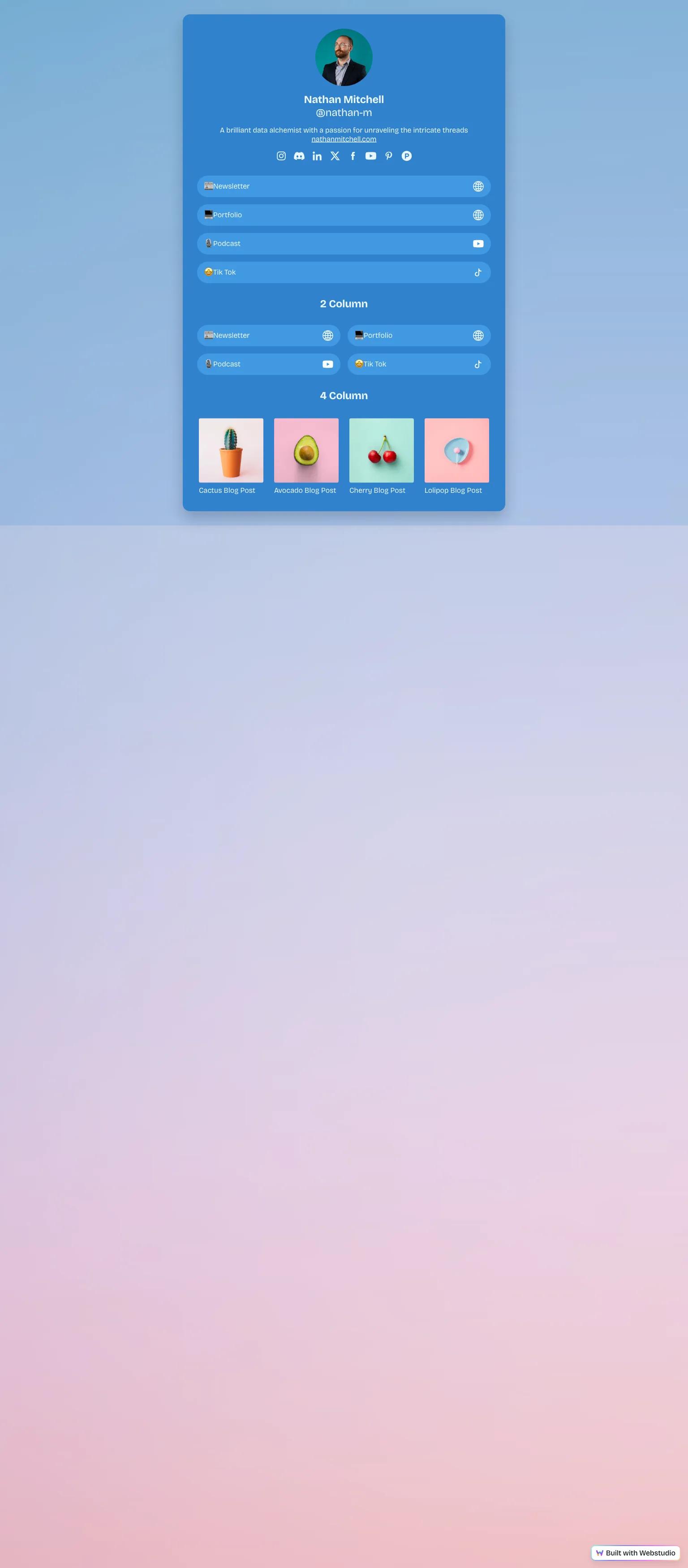 Link in Bio screenshot