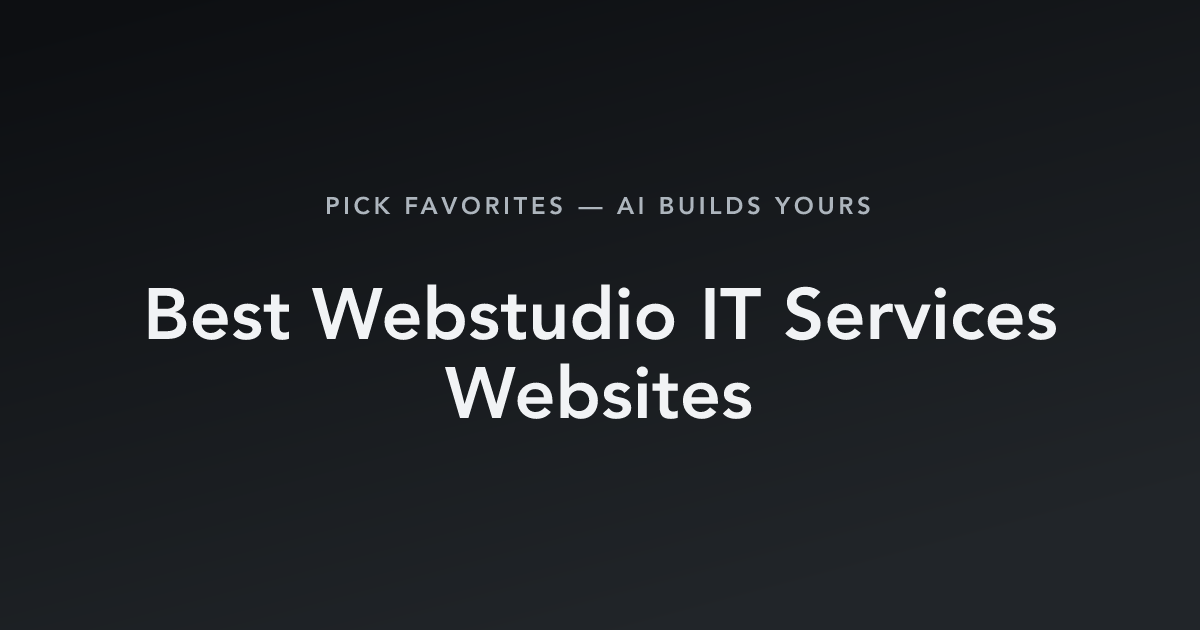Best Webstudio IT Services Websites with count