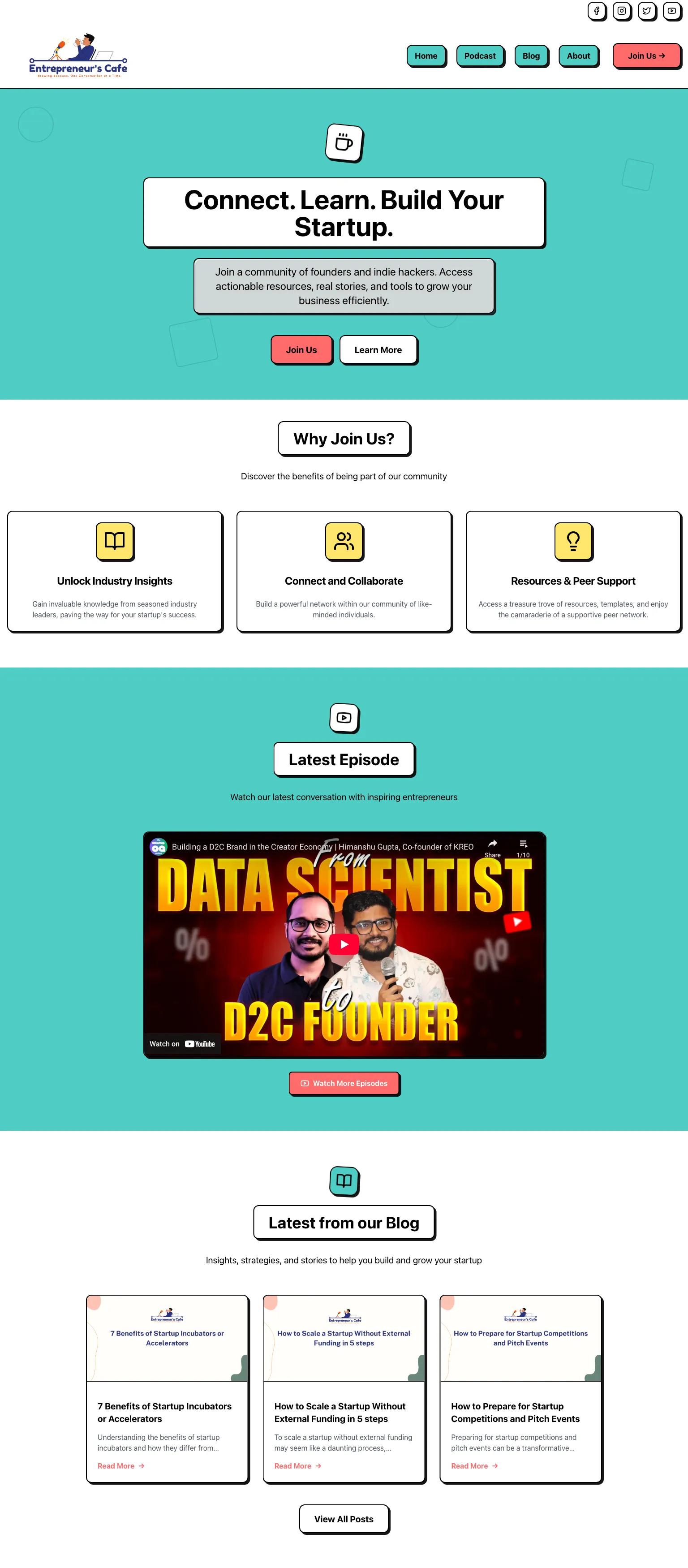 Entrepreneurs Cafe screenshot