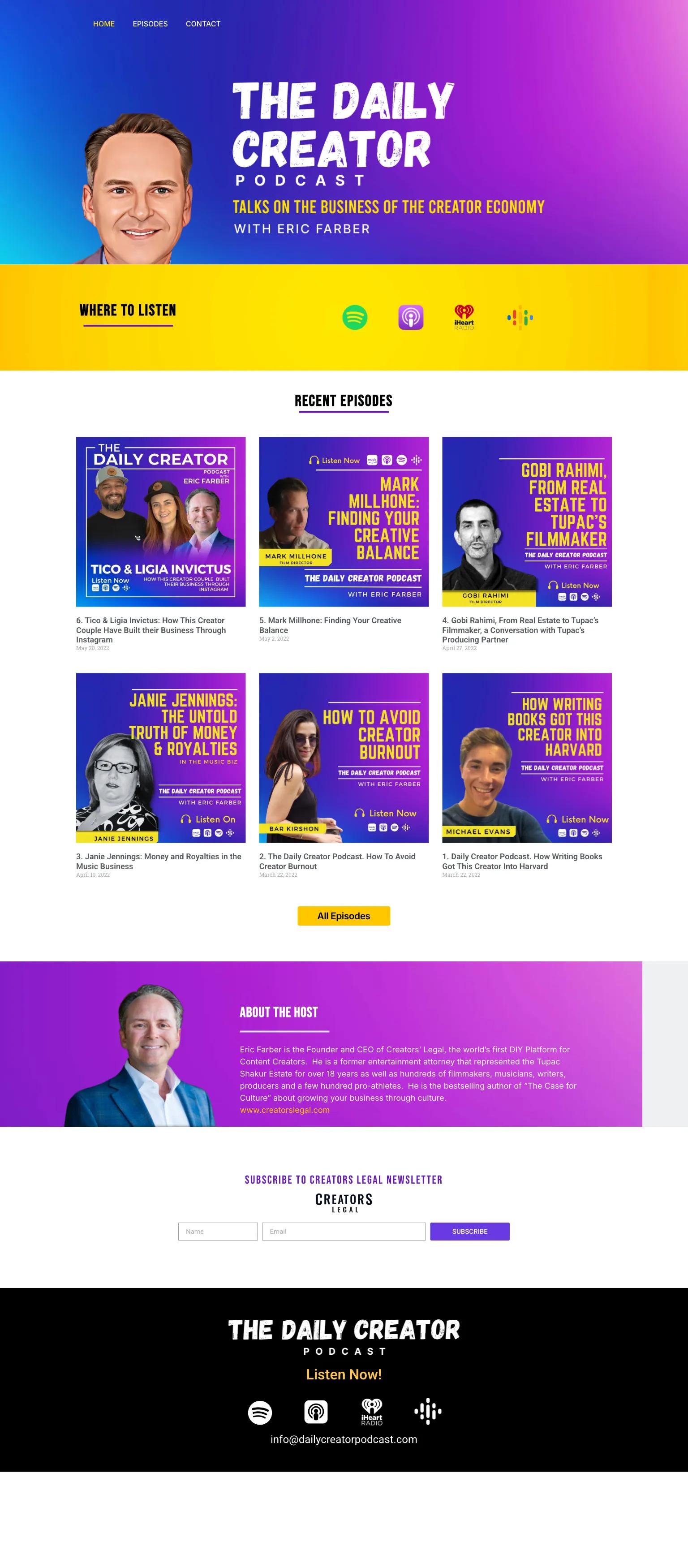 Daily Creator Podcast screenshot