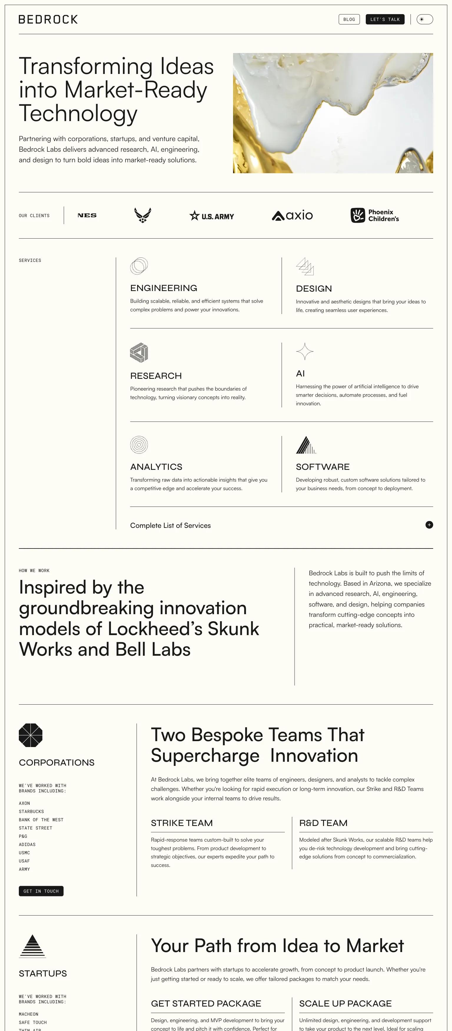 Bedrock Labs screenshot