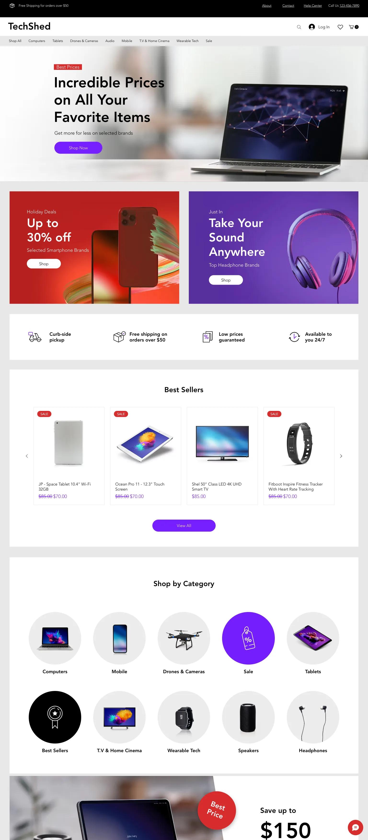 Electronics Store screenshot