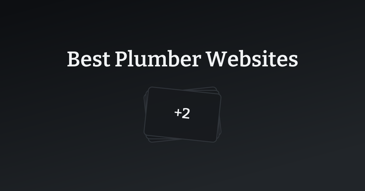 Best Plumber Websites with count