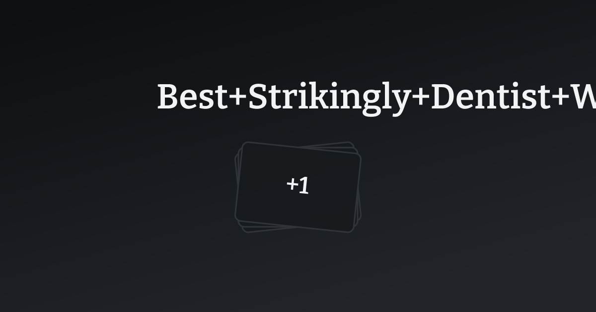 Best Strikingly Dentist Websites with count