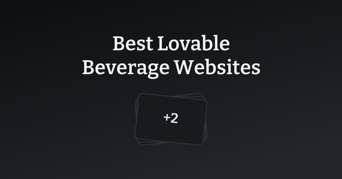 Best Lovable Beverage Websites with count