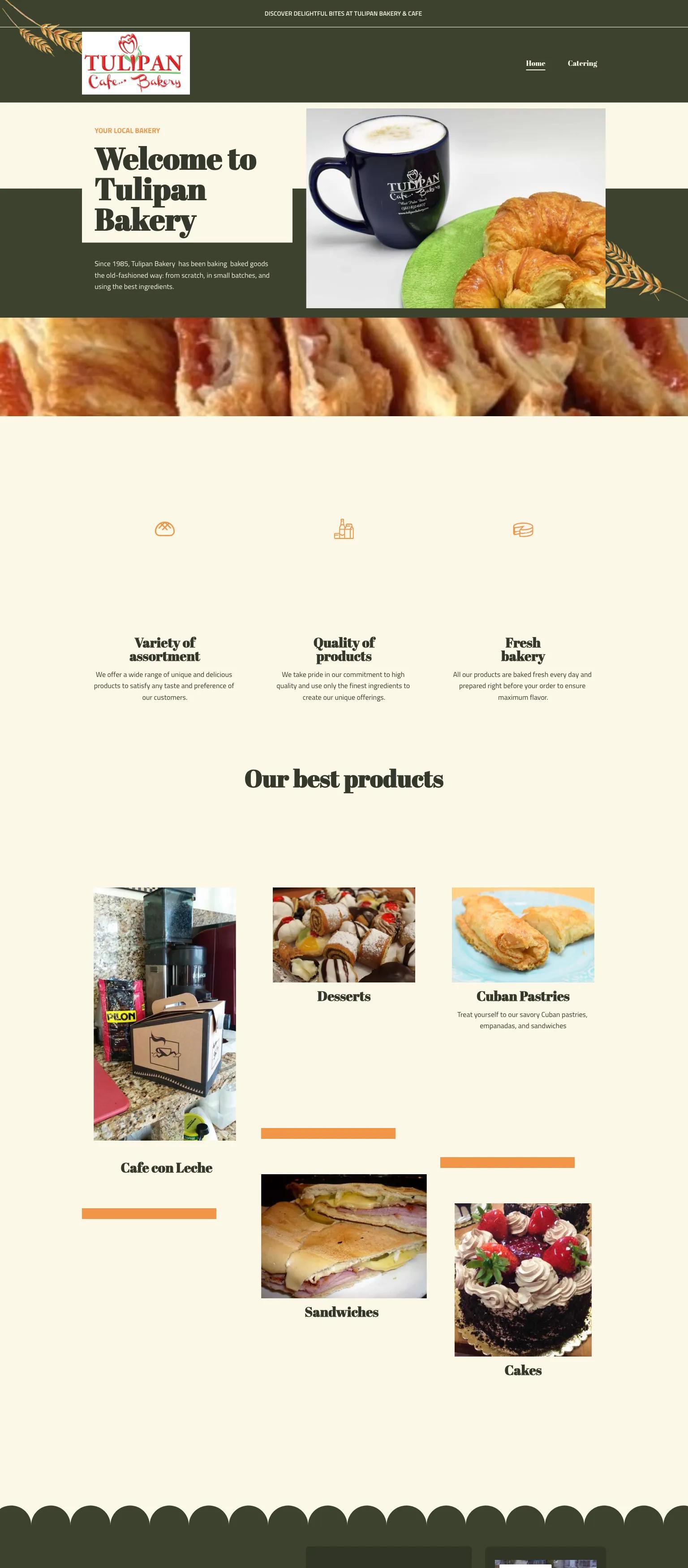 Tulipan Bakery screenshot