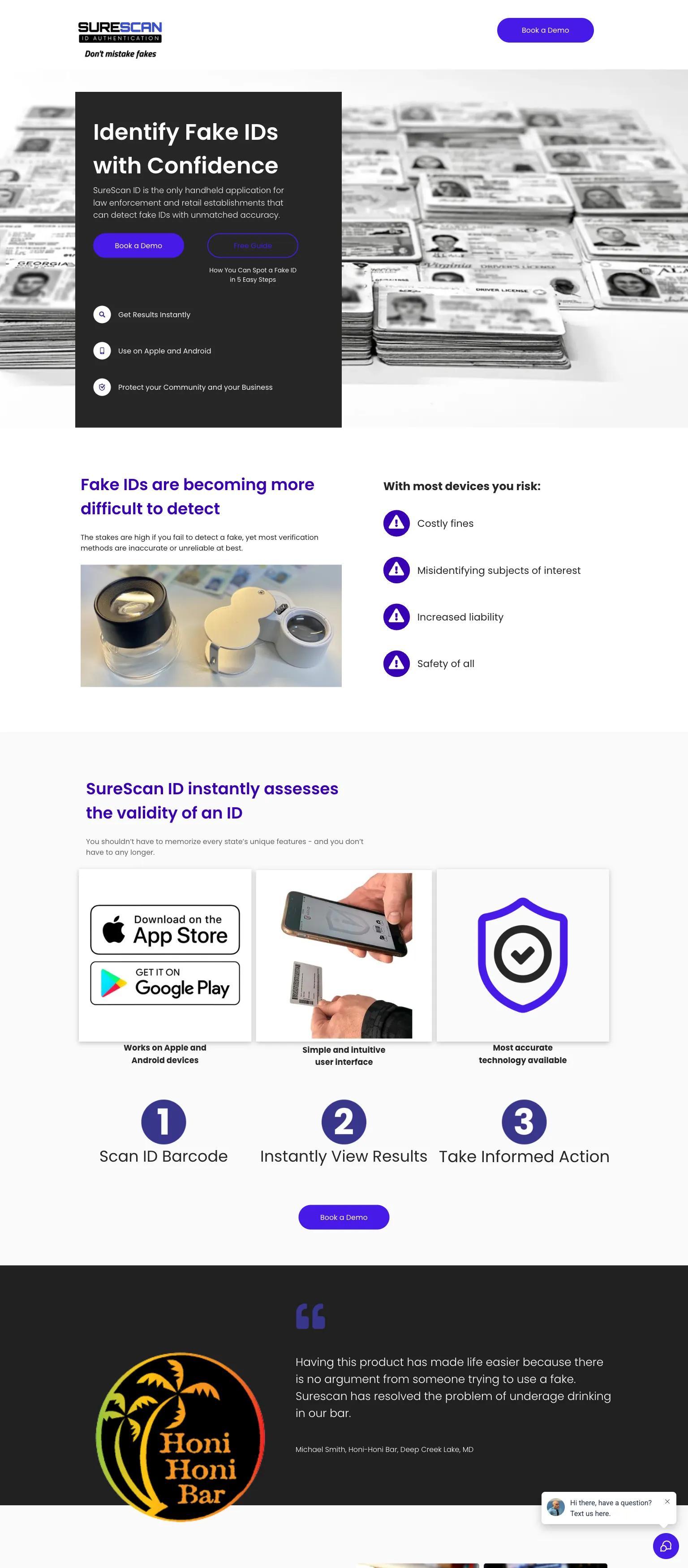 SureScan AgeID screenshot