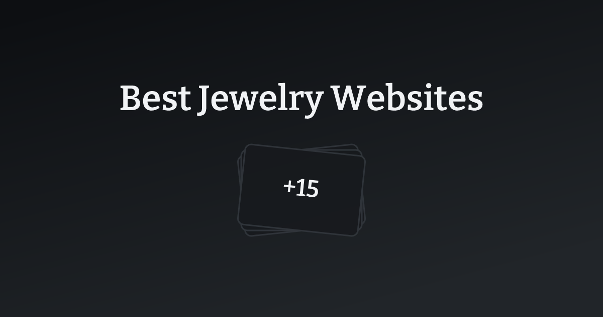 Best Jewelry Websites with count