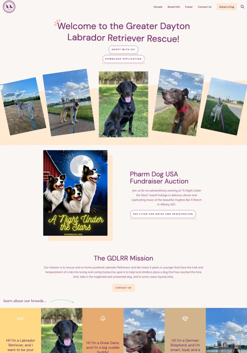 Greater Dayton Labrador Retriever Rescue screenshot