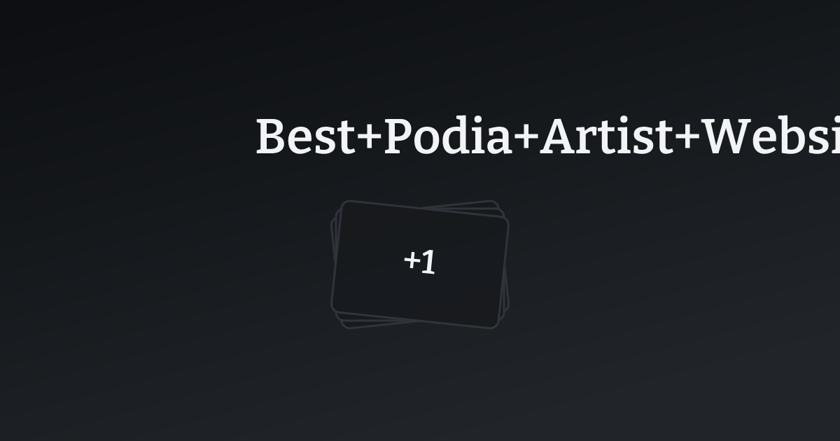 Best Podia Artist Websites with count